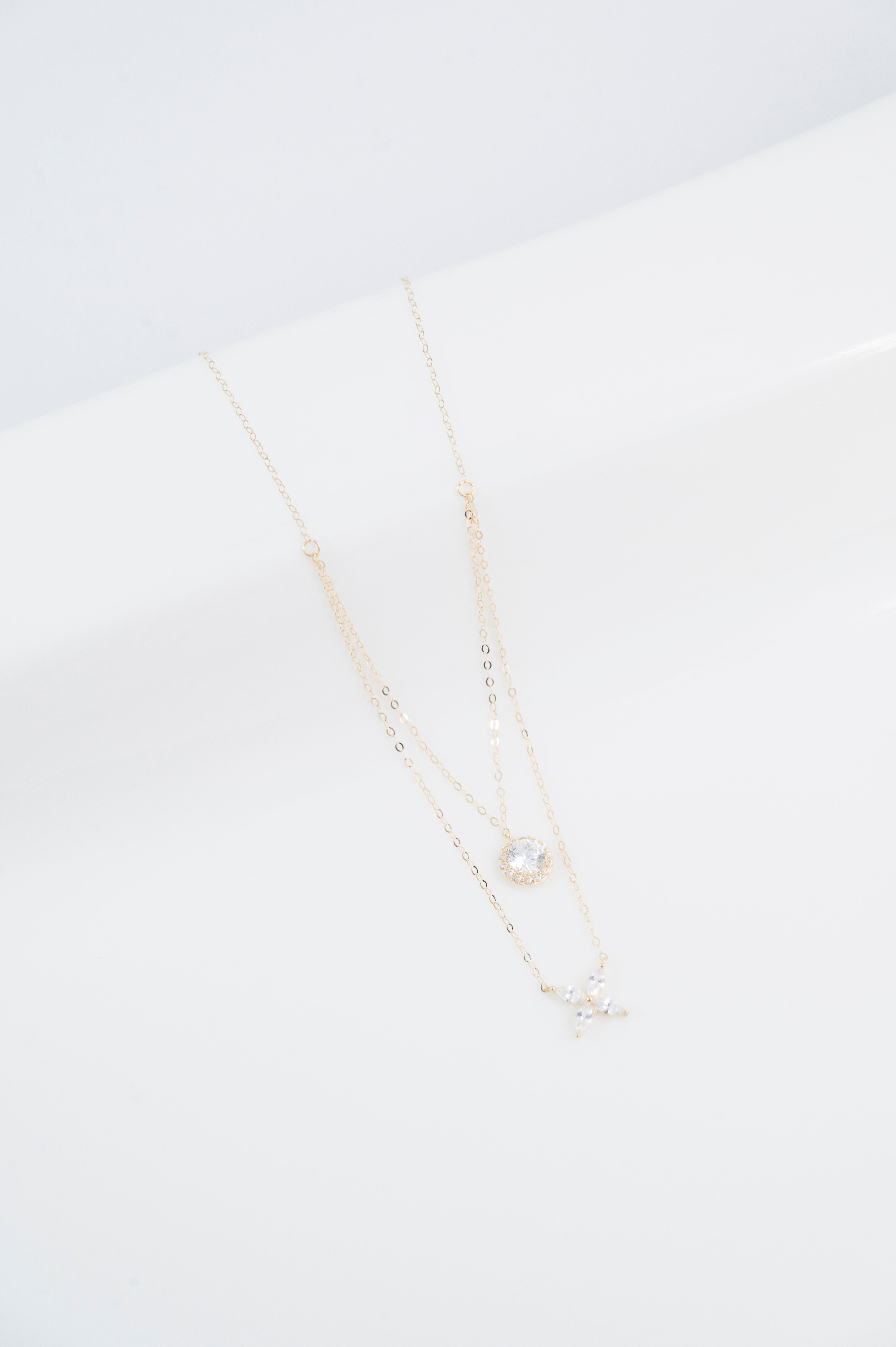 Circle Star Layer Necklace